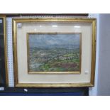XX CENTURY CONTINENTAL SCHOOL Mountainous Landscape, oil on canvas, signed indistinctly lower right,