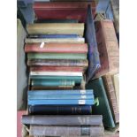 A Box of Antiquarian Books and Maps on Travel and Local History, to include: Kelly's Directory of