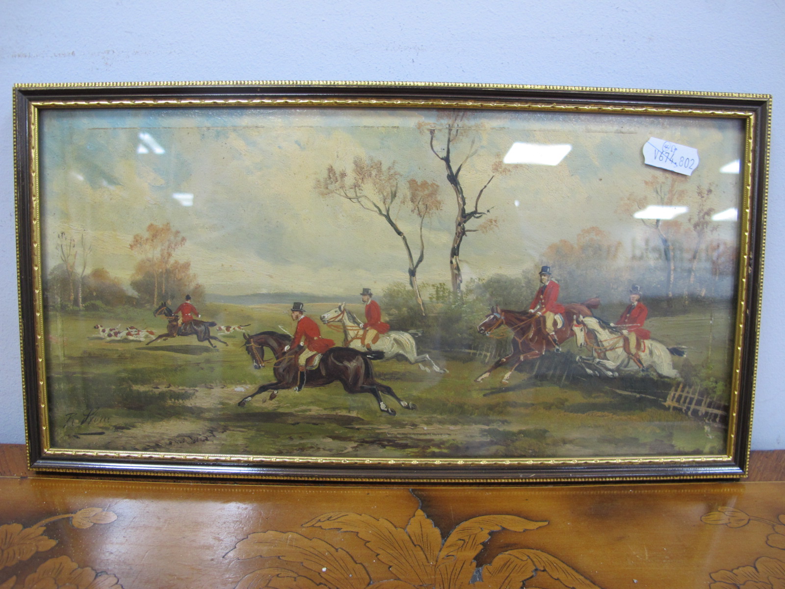 RUDOLPH STONE (1838-1914) Hunting Scenes, oils on board, a set of four, signed lower left and right, - Image 4 of 9