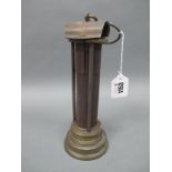 A Hardy Patent Pick Co Ltd, Sheffield Davy Lamp, 24cm high (handle down).