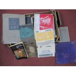 A Box of Books and Pamphlets on Art, Cars, Architecture, etc, to include; Smaller Retail Shops,