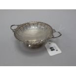 A Decorative Hallmarked Silver Twin Handled Footed Dish, B&C, Birmingham 1927, overall width over