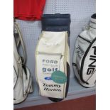 Golf - Tommy Horton Blue & White Golf Club Bag, bearing 'Tommy Horton' name. Ford Amateur Golf