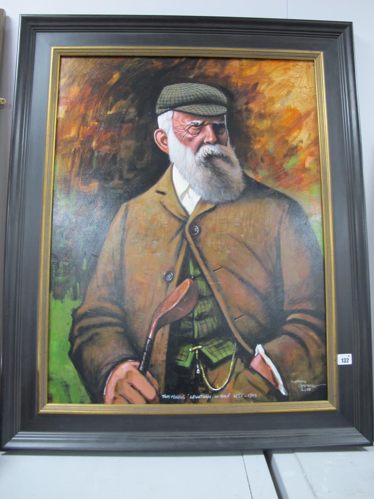 Golf - Craig Campbell 'Tom Morris, Leviathan of Golf, 1821 -1908' Portrait, oil on board, signed and