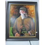 Golf - Craig Campbell 'Tom Morris, Leviathan of Golf, 1821 -1908' Portrait, oil on board, signed and