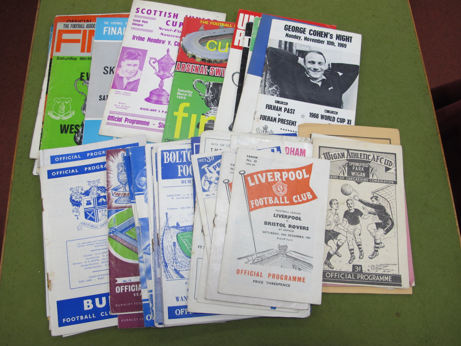 1960's Programmes - including Darlington v. Hull at Middlesborough, Wigan, Carnarvon, Rhyl,