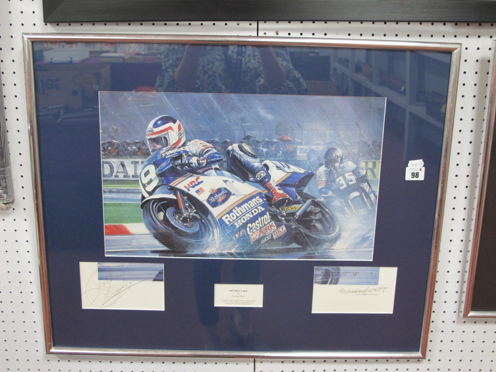 Motor Sports - Freddie Spencer autograph, pencil signed (unverified), on a Nicholas Watts print, '