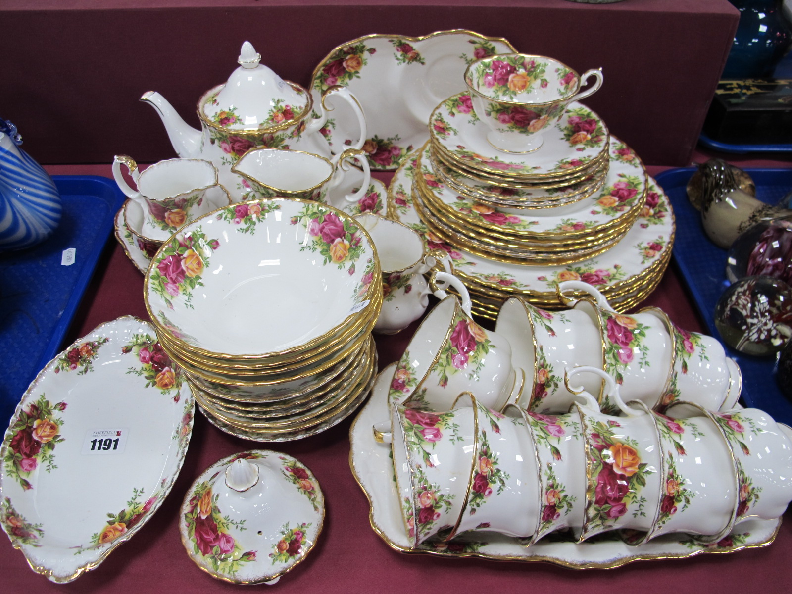 Royal Albert 'Old Country Roses' Table Ware, of approximately thirty seven pieces, first quality