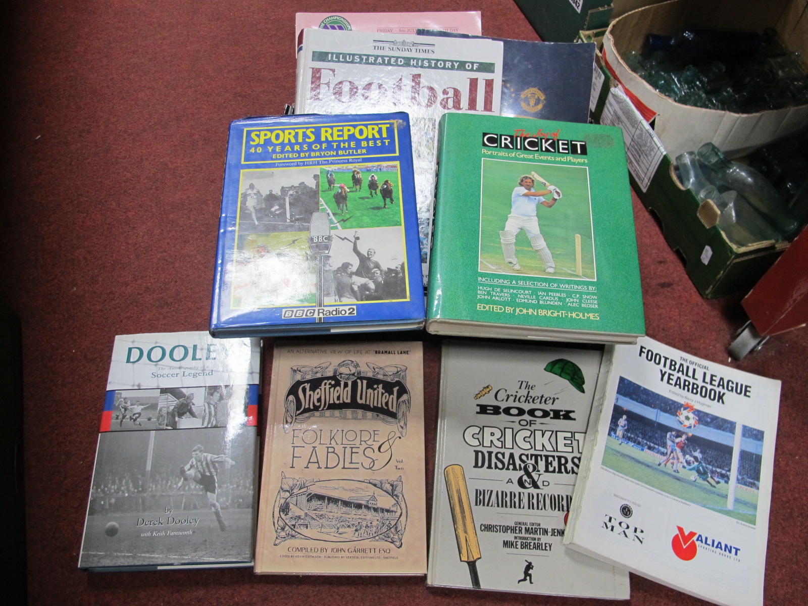 A Small Collection of Sporting Books, including Dooley! The Autobiography of a Soccer Legend,