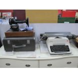 Olympia Typewriter, singer sewing machine (2).