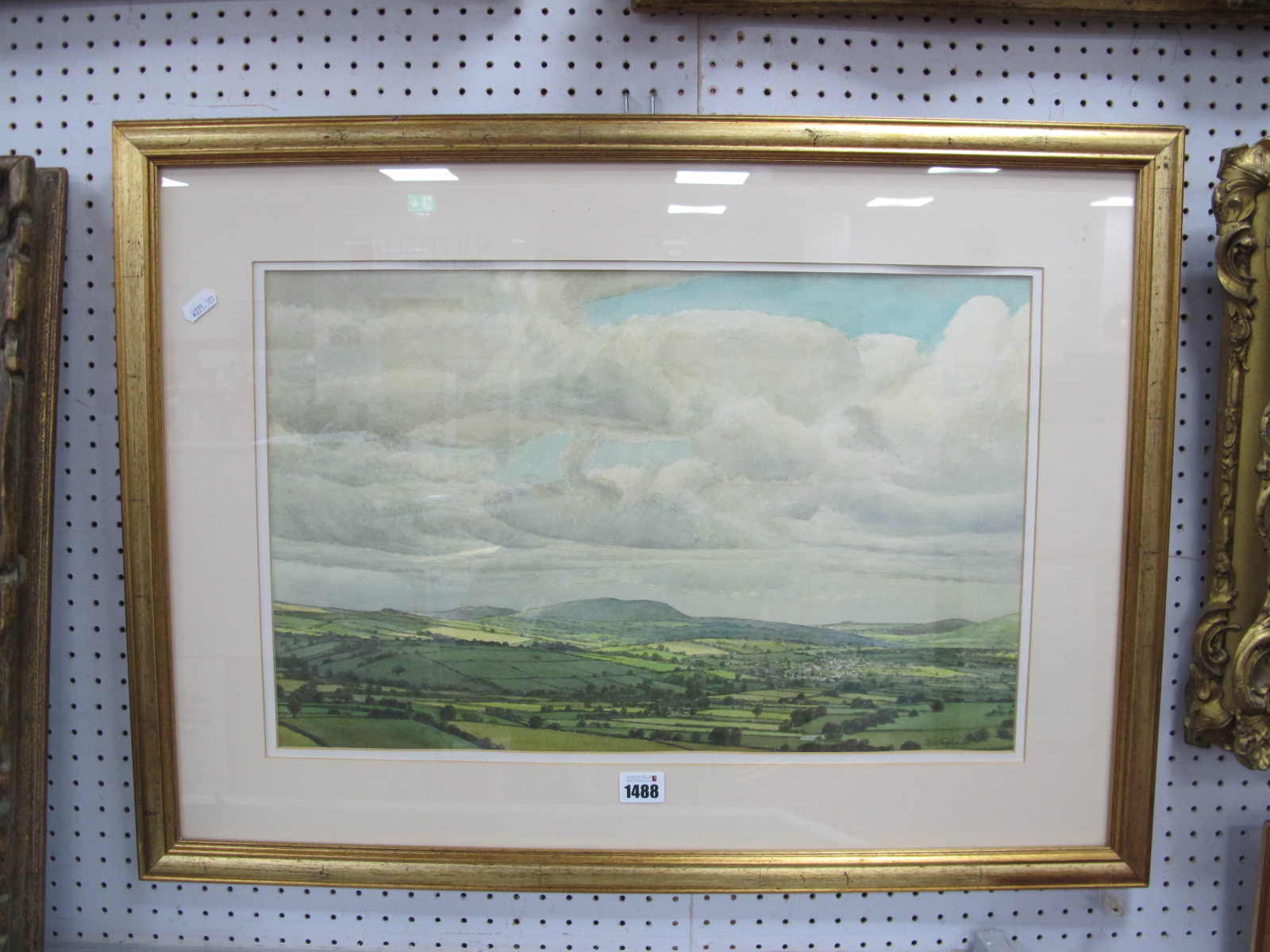 Noel Shepherdson, Corndon Hill watercolour, signed and dated '94, 33 x 51.5cm.