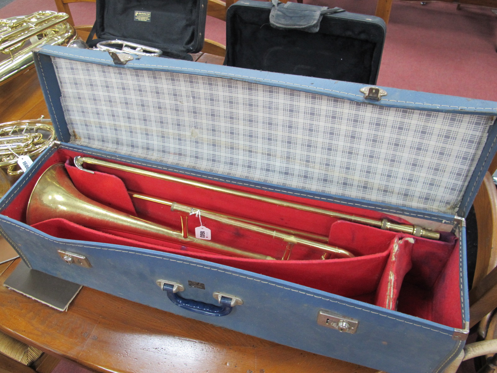 Dearman D.A London, Brass Trombone, in carry case.