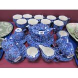 Rington's Chintz Table Pottery, of twenty six pieces, including teapot.