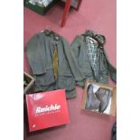 A Barbour 'Gamefair' Coat, 38i nches, Barbour jacket, Vibram Zamberlan boots.