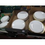 Forty-Eight Plates and Dishes, in various sizes, marked B.P.M.F. Club (The British Pottery