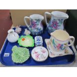 Two Losol ware jugs, etc:- One Tray.