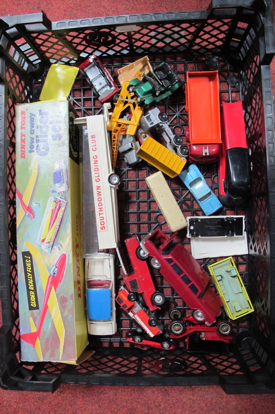 A Collection of Playworn Diecast and Plastic Model Vehicles, by Corgi Toys, Matchbox, Lucky (Hong
