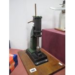 A Stuart Turner Vertical Live Steam Hammer Model, based on Rigby's patented design, finished in