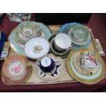 Aynsley, Paragon, Caverswall, Staffordshire and Other Bone China Cups, Saucers and Plates,