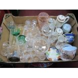 Cocktail Shaker, drinking glasses, Buchan jam pot, Salisbury and other China, etc:- One Box.