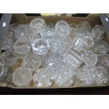 A Large Collection of Glass Salt Cellars:- One Box.