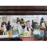 Royal Doulton Figures - The Mask Seller HN 2103, Silk and Ribbons HN 2017, 'Biddy Penny Farthing