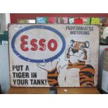 Esso 'Put a Tiger in Your Tank' Metal Wall Sign, 50 x 70cm.