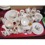Goss Crested China, including cups and saucers, vases, wall pockets, waste not bowl, etc, approx. 55