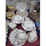 Wedgwood 'Hathaway Rose' Dinner Ware, of approx. forty-five pieces including two tureens.