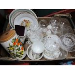 Portmeirion Oranges and Lemons Storage Jar, Birds of Britain' bowl, sundea bowls, etc:- One Box