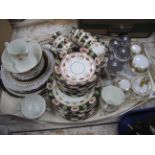 Noritake Dressing Table Set, Worcester egg coddlers, Edwardian teaware, plates, etc:- One Tray.