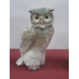Lladro (Nao) Model of an Adorable Owl, model No 6870, sculpted by Jose Roig, 17cm high.