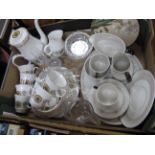 Doulton 'Morning Star' Table China, Grafton 'Sunburst' Coffee Ware, glass ware:- One Box