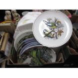 Franklin Mint, Worcester and other Collectors Plates:- One Box.