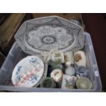 A Shelley 1937 Preserve Pot, other commemorative ceramics, Minton, Wedgwood, Jasper Ware, glasses,