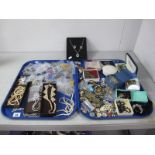 A Mixed Lot of Assorted Costume Jewellery, including imitation pearls, diamanté, earrings, chains,