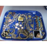 A Mixed Lot of Assorted Gilt Metal Costume Jewellery, including bracelets, chins, necklaces,