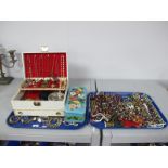A Mixed Lot of Assorted Costume Jewellery, including vintage and later bead necklaces, imitation