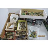 A Quantity of White Metal Plastic Painted Wargaming Figures, to include Ancients, Fantasy,