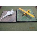 Two Staples and Vine 'Pewter Collection' Model Aircraft, comprising of Piper J3 Cub, TSR2 SR220,