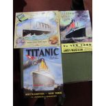 Titanic Reproduction Metal Wall Signs, each featuring image and details of the ill fated liner,