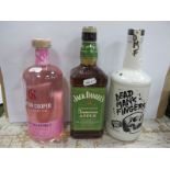 Spirits - Jack Daniel's Tennessee Apple Liqueur, 70cl; Saxton Cooper Pink Grapefruit Gin, 70cl; Dead