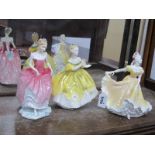 Royal Doulton Figurines - The Last Waltz HN2315; Ninette HN2379; Summer's Day HN3378. (3)