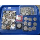 A Large Collection of GB and World Coins, includes a quantity of silver coins, Commemorative