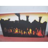 Gallery One 'Camel Sunset' Ltd Edition Colour Print, of one hundred, 101 x 176cm.