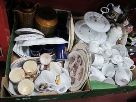 Brazilian Table Pottery, Hornsea, Denby Dale pie plates, etc:- Two Boxes.