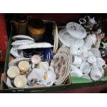 Brazilian Table Pottery, Hornsea, Denby Dale pie plates, etc:- Two Boxes.