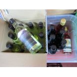 Wine - 187ml bottles; Zinfandel Rose (2); Monte Tacora Merlot (5); Sauvignon Blanc (12) :- One Box