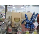 Denby Loving Bunnies Figure Commemorating Marriage of Prince William and Catherine, limited