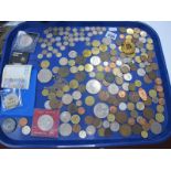 Silver Threepence Pieces, XIX Century to 1940, approximately forty three, other coinage, etc:- One
